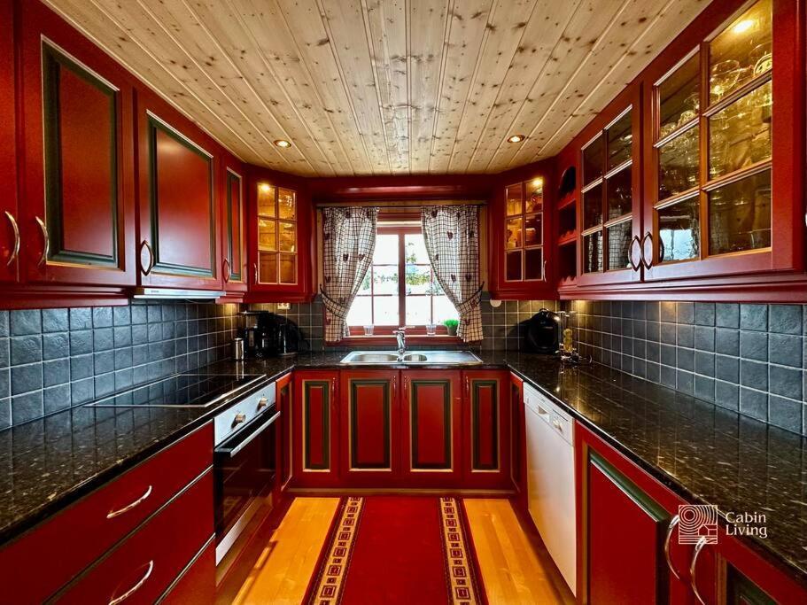 Large Cabin Sjusjoen Best View, Sauna, Ski Inout Luaran gambar