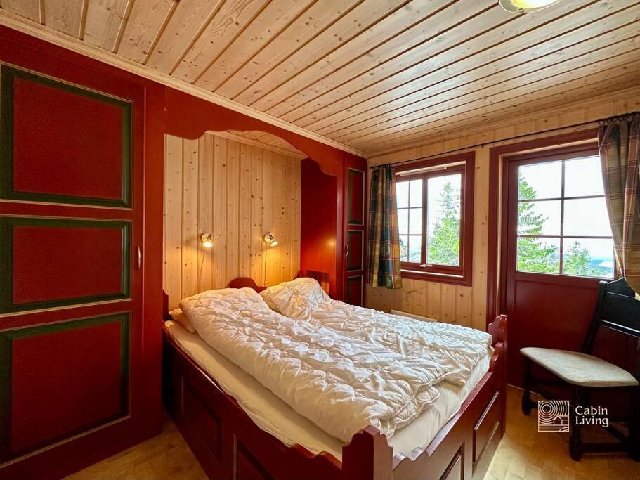 Large Cabin Sjusjoen Best View, Sauna, Ski Inout Luaran gambar